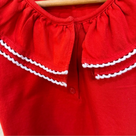Janie and jack ruffle collar red top - Picture 5 of 5